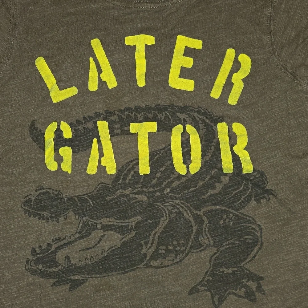 Carters Boys Green 'Later Gator' T-Shirt 6